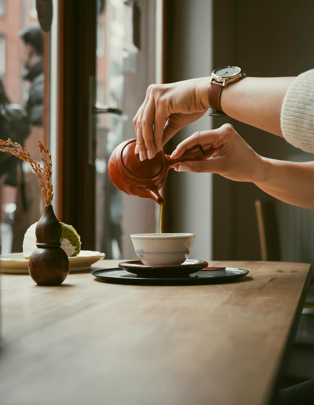 traditional matcha tea ceremony in berlin cafe